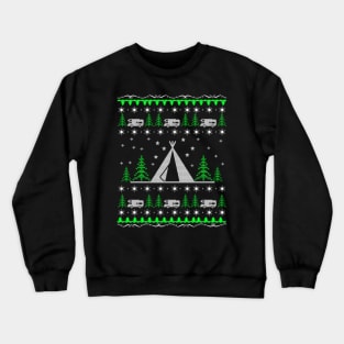 Camping Ugly Christmas Sweater Gift Ideas Cute Crewneck Sweatshirt